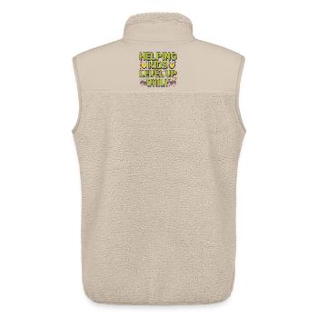 Pediatric OT Helping Kids Level Up School Based OT - Unisex Sherpaweste von Stanley/Stella - Beige - Hinten - AI Model Male 178 light (178cm)