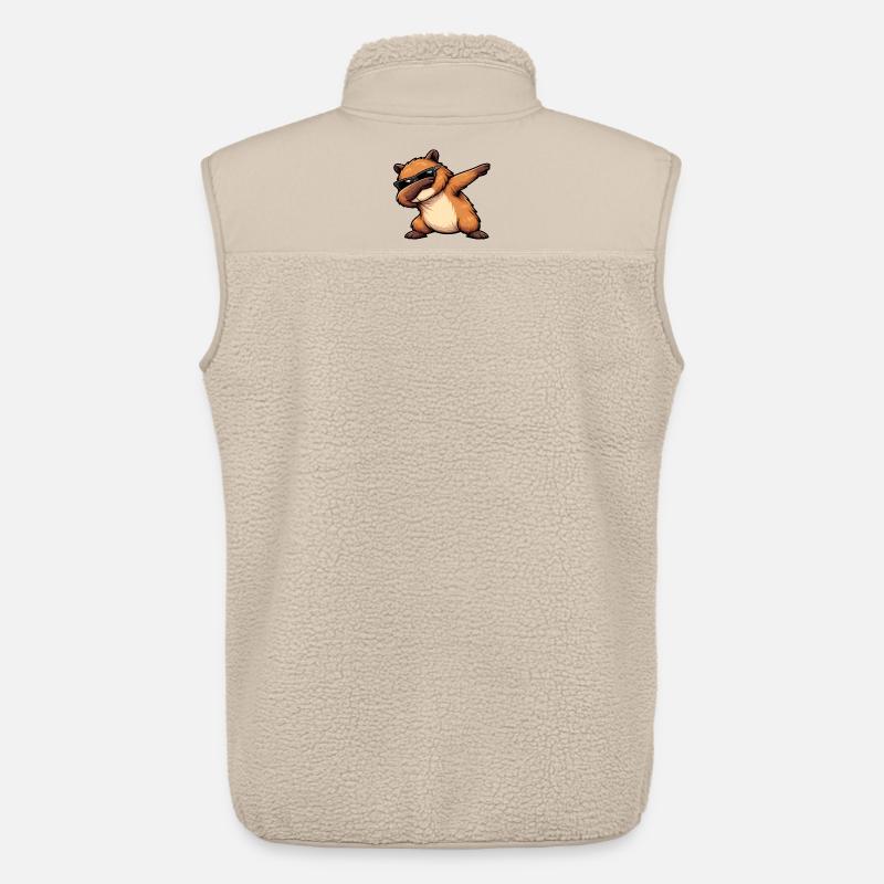 Dabbing Capybara - Unisex Sherpaweste von Stanley/Stella - Beige