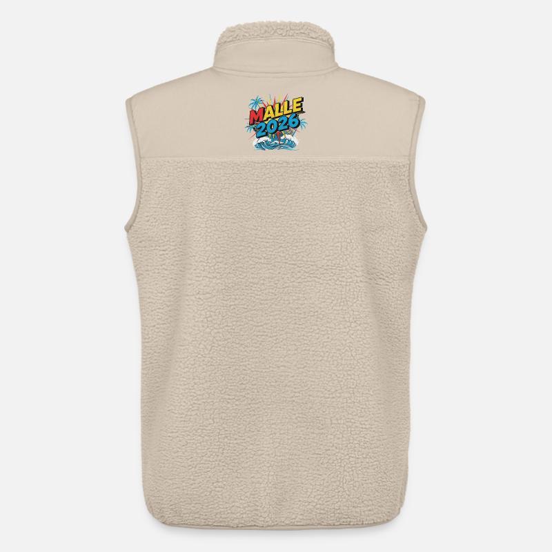 Fête de Malle 2026 - Veste sans manches sherpa unisexe Stanley/Stella - beige