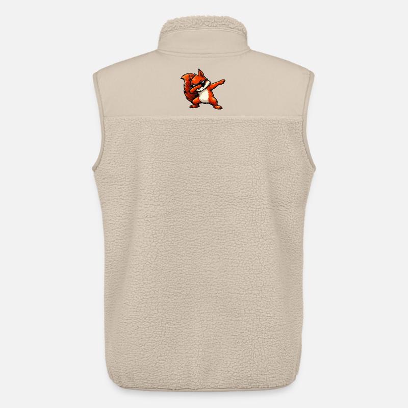 Dabbing Rotes Eichhörnchen - Unisex Sherpaweste von Stanley/Stella - Beige