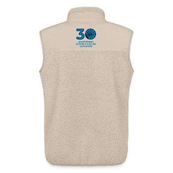 HU August 2026 - 30 Jahre - Geburtstag Geschenk - Unisex Sherpaweste von Stanley/Stella - Beige - Hinten - AI Model Male 178 light (178cm)