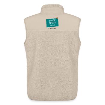 Couch Potato Laufclub - Unisex Sherpaweste von Stanley/Stella - Beige - Hinten - AI Model Male 178 light (178cm)