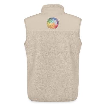 Hello - Unisex Sherpaweste von Stanley/Stella - Beige - Hinten - AI Model Male 178 light (178cm)
