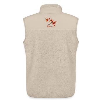 Herbstwind – Farben des Wandels - Unisex Sherpaweste von Stanley/Stella - Beige - Hinten - AI Model Male 178 light (178cm)