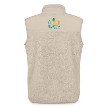 Beach - Unisex Sherpa Gilet by Stanley/Stella - beige - Back - AI Model Male 178 light (178cm)