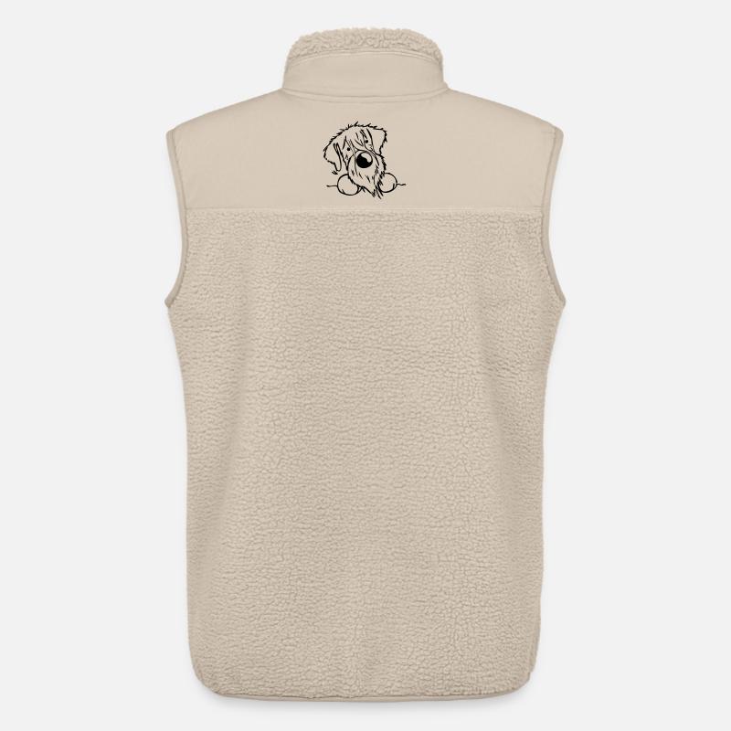 Neugieriger Schnauzer - Unisex Sherpaweste von Stanley/Stella - Beige