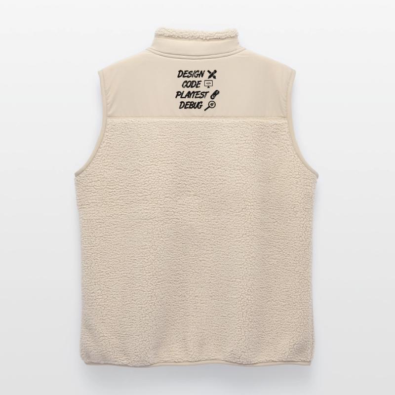 Débogage Playtest de code de conception Veste sans manches sherpa unisexe Stanley/Stella