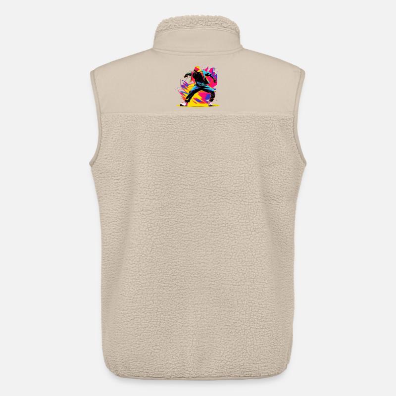 90er Farben Breakdancer - Unisex Sherpaweste von Stanley/Stella - Beige