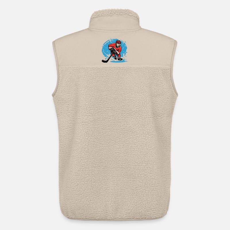 Eishockeyspieler - Unisex Sherpaweste von Stanley/Stella - Beige