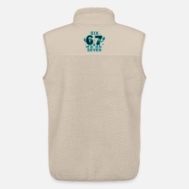 6 7 Sechs Sieben Meme Geschenk - Unisex Sherpaweste von Stanley/Stella - Beige
