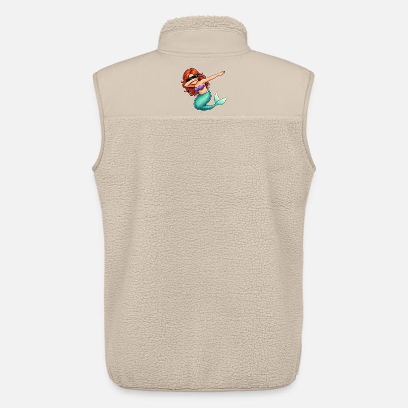 Dabbing Meerjungfrau - Unisex Sherpaweste von Stanley/Stella - Beige
