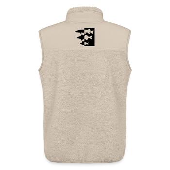 Hecht-Zander-Barsch - Unisex Sherpaweste von Stanley/Stella - Beige - Hinten - AI Model Male 178 light (178cm)