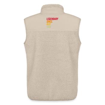 30. Geburtstag 30 Jahre Geburtstag - Unisex Sherpaweste von Stanley/Stella - Beige - Hinten - AI Model Male 178 light (178cm)
