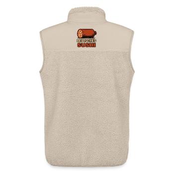 German Sausage Sushi Fusion - Unisex Sherpa Gilet by Stanley/Stella - beige - Back - AI Model Male 178 light (178cm)