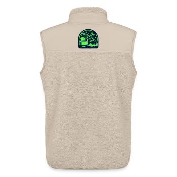Sternwarte Teleskop Logo - Unisex Sherpaweste von Stanley/Stella - Beige - Hinten - AI Model Male 178 light (178cm)