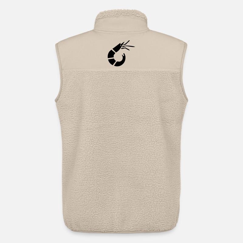 Garnele - Krabbe - Shrimp -Fischerei - Unisex Sherpaweste von Stanley/Stella - Beige