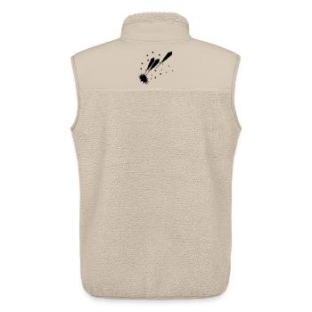 rockets rockets new year - Unisex Sherpa Gilet by Stanley/Stella - beige - Back - AI Model Male 178 light (178cm)