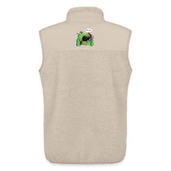 gestionnaire de Canapé - Hovawart chien - chien de - Veste sans manches sherpa unisexe Stanley/Stella - beige - Dos - AI Model Male 178 light (178cm)