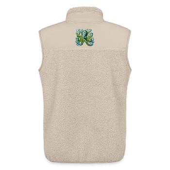 oktopus tintenfisch tattoo tentakel ungeheuer angs - Unisex Sherpaweste von Stanley/Stella - Beige - Hinten - AI Model Male 178 light (178cm)