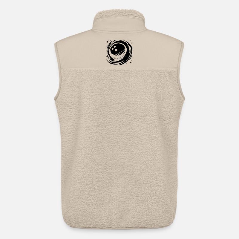 Bowling Grafik - Unisex Sherpaweste von Stanley/Stella - Beige
