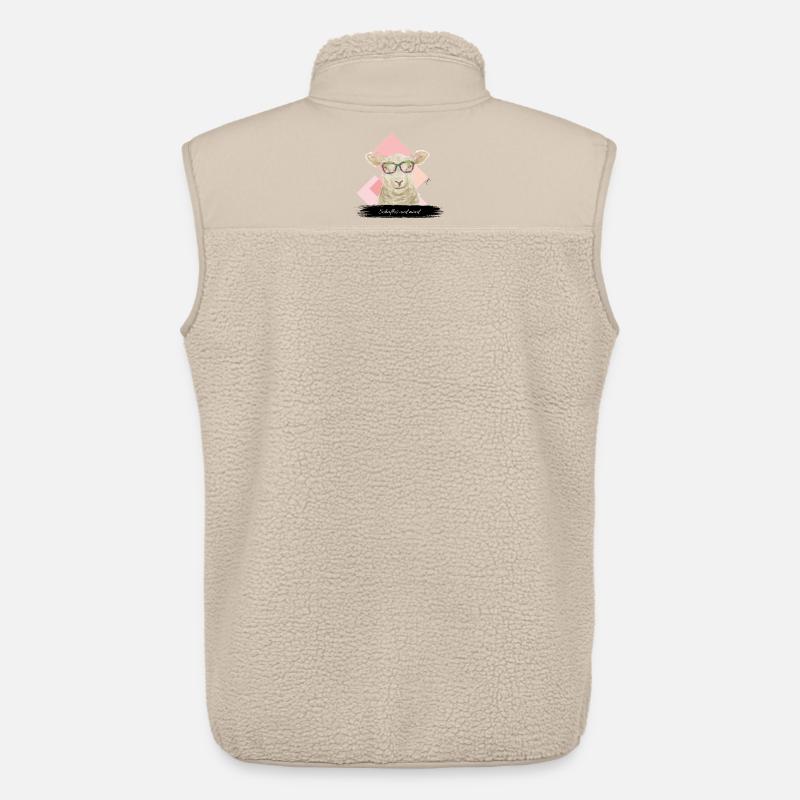 JvG Schaf "Schaflos und miad" - Unisex Sherpaweste von Stanley/Stella - Beige