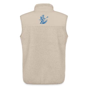 Graphiques de joueur de crosse - Veste sans manches sherpa unisexe Stanley/Stella - beige - Dos - AI Model Male 178 light (178cm)