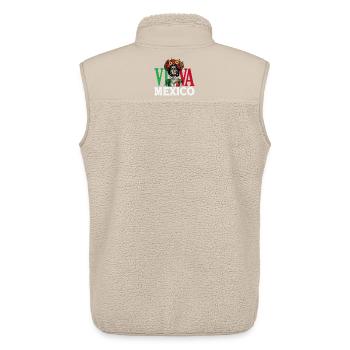 Mexiko Stolz & Heimat Mexikaner Mexico Flagge - Unisex Sherpaweste von Stanley/Stella - Beige - Hinten - AI Model Male 178 light (178cm)