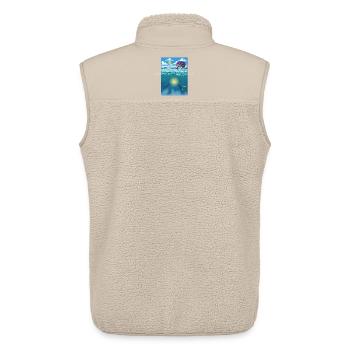 The "old man" and the sea - Unisex Sherpa Gilet by Stanley/Stella - beige - Back - AI Model Male 178 light (178cm)
