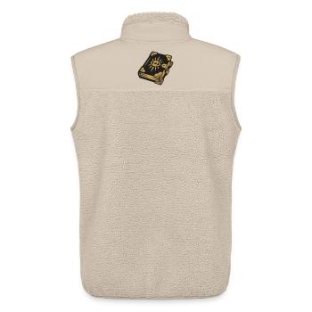 Zauberbuch Auge Magie Wappen - Unisex Sherpaweste von Stanley/Stella - Beige - Hinten - AI Model Male 178 light (178cm)