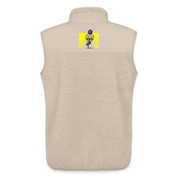 Cyclist - Unisex Sherpa Gilet by Stanley/Stella - beige - Back - AI Model Male 178 light (178cm)