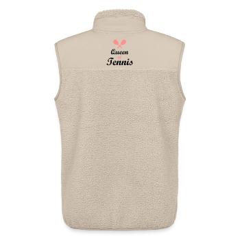 tennis - Veste sans manches sherpa unisexe Stanley/Stella - beige - Dos - AI Model Male 178 light (178cm)