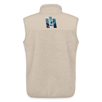 Never Stop Exploring - Unisex Sherpaweste von Stanley/Stella - Beige - Hinten - AI Model Male 178 light (178cm)