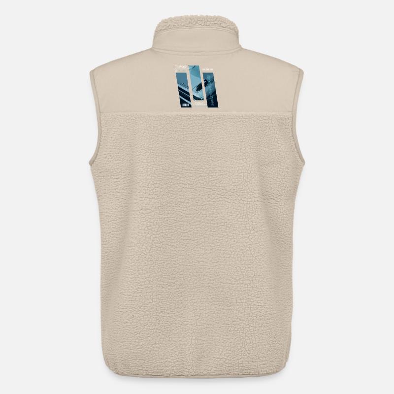 Never Stop Exploring - Unisex Sherpa Gilet by Stanley/Stella - beige