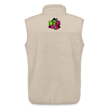 Strange Island - Unisex Sherpa Gilet by Stanley/Stella - beige - Back - AI Model Male 178 light (178cm)