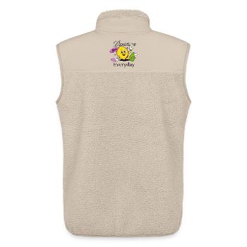 Limonaden Zitronen Positive Love Everyday - Unisex Sherpaweste von Stanley/Stella - Beige - Hinten - AI Model Male 178 light (178cm)