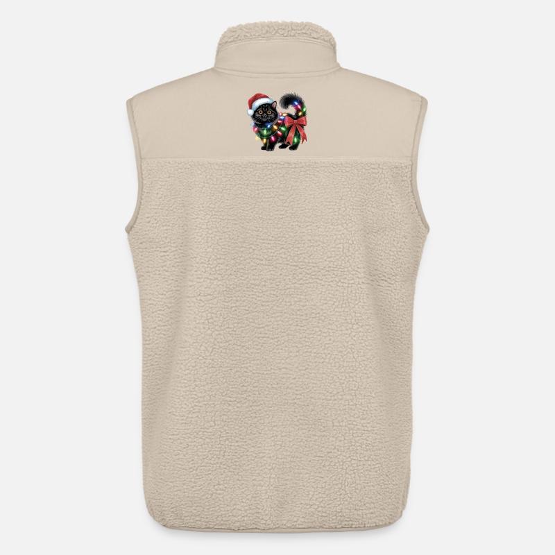 Weihnachten Katze  - Unisex Sherpaweste von Stanley/Stella - Beige