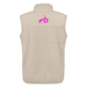 BMX - Veste sans manches sherpa unisexe Stanley/Stella - beige - Dos - AI Model Male 178 light (178cm)