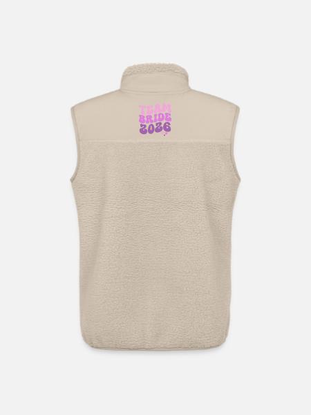 Team Bride 2026 - Unisex Sherpa Gilet by Stanley/Stella - beige