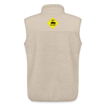 HUPT WEITER - Unisex Sherpaweste von Stanley/Stella - Beige - Hinten - AI Model Male 178 light (178cm)