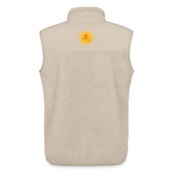 Biker Sun - Unisex Sherpa Gilet by Stanley/Stella - beige - Back - AI Model Male 178 light (178cm)