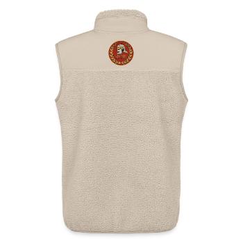 Roman empire skull - Unisex Sherpa Gilet by Stanley/Stella - beige - Back - AI Model Male 178 light (178cm)
