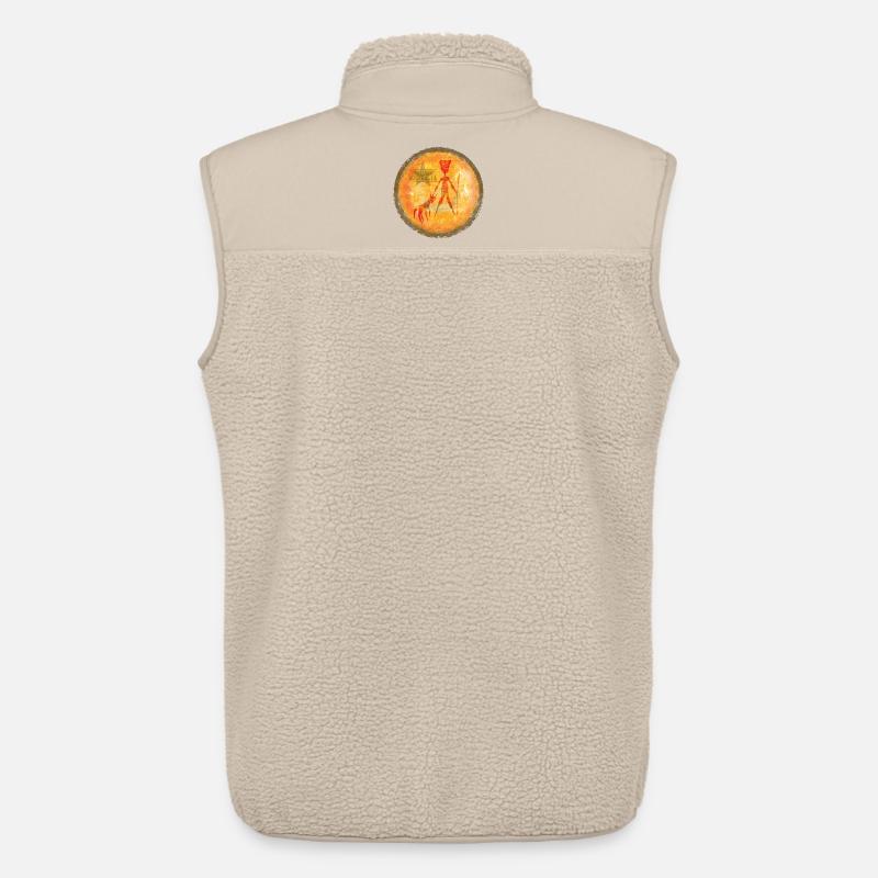 Aboriginal Kunstafari Australien - Unisex Sherpaweste von Stanley/Stella - Beige
