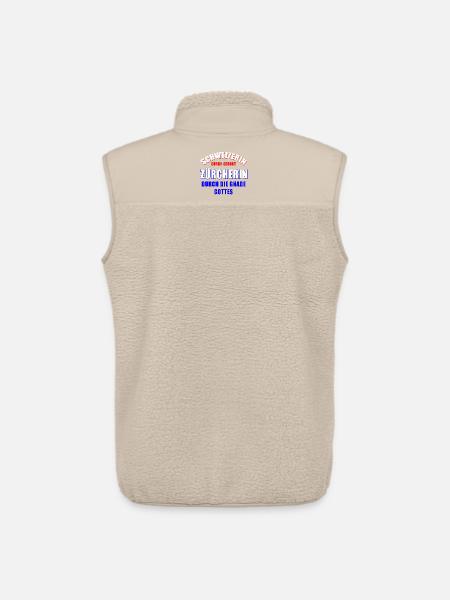 Schweizerin Zürcherin Gott - Unisex Sherpaweste von Stanley/Stella - Beige