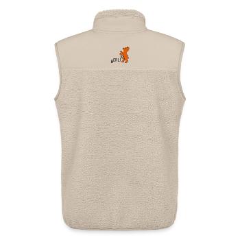 Berlin - Unisex Sherpa Gilet by Stanley/Stella - beige - Back - AI Model Male 178 light (178cm)