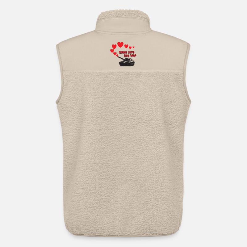 make love not war - Unisex Sherpaweste von Stanley/Stella - Beige