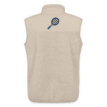 tennis - Unisex Sherpa Gilet by Stanley/Stella - beige - Back - AI Model Male 178 light (178cm)