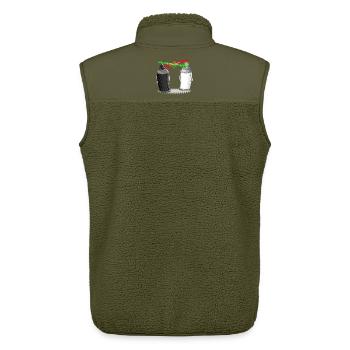 Graffiti wars - Unisex Sherpaweste von Stanley/Stella - Khaki - Hinten - AI Model Male 178 light (178cm)