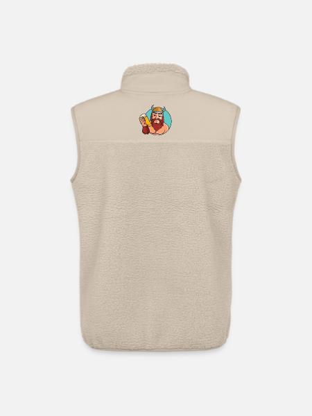 Wikinger mit Bierglas - Unisex Sherpaweste von Stanley/Stella - Beige