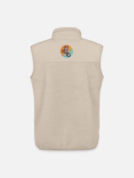 Skull skull bike - Unisex Sherpa Gilet by Stanley/Stella - beige