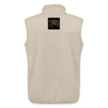 piano - Veste sans manches sherpa unisexe Stanley/Stella - beige - Dos - AI Model Male 178 light (178cm)